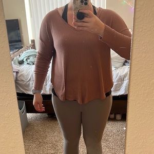 Pink long sleeve top